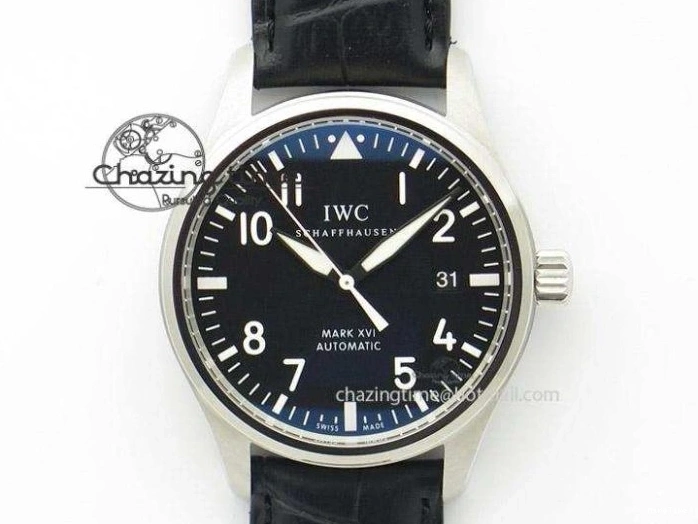 MIROTIME 0213 Soft Pilot Chrono 3777 43mm ZF 1:1 Best Edition Black Dial On Black Leather Strap A 7360